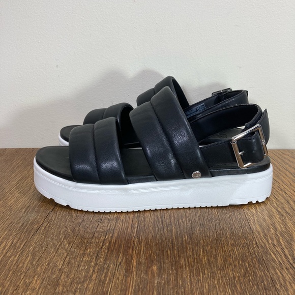 Ugg Zayne Double Strap Slingback Platform Sandal Womens Various Sizes Black NWOT - Picture 2 of 9
